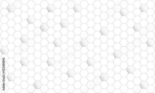 Geometric hexagon pattern. Vector design.