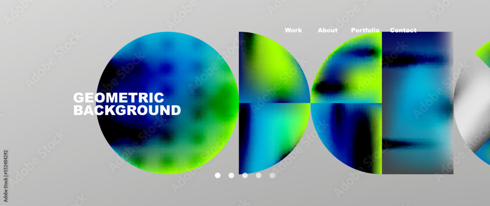 Overlapping circles abstract background template