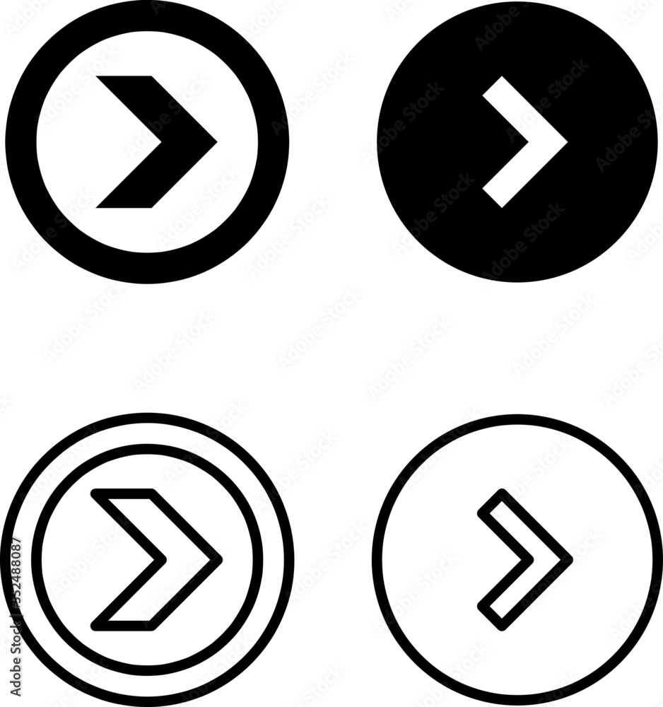 Next Arrow circle icon Vector illustration for web site, mobile application on white background..eps Next Arrow circle icon Vector illustration for web site, mobile application on white background..eps
