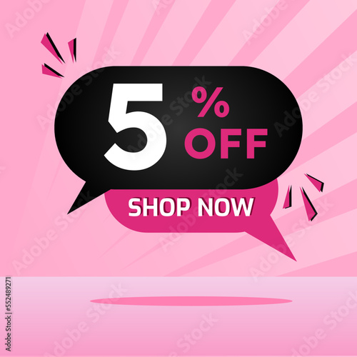 5% off black pink discount balloon shop now