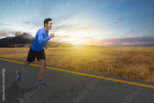 Asian man running © Leo Lintang