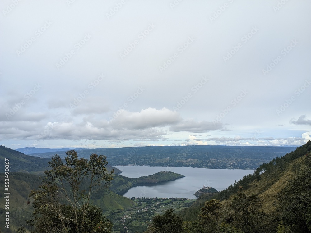 the beauty of lake toba in north sumatra, indonesia