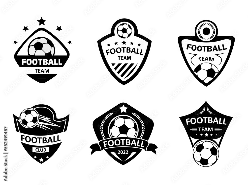 Football Badges Black Set Collection Of Stickers For Social Networks football-badges-black-set-collection-of-stickers-for-social-networks