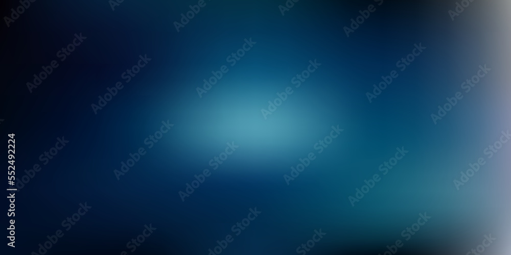 Dark blue vector gradient blur background.