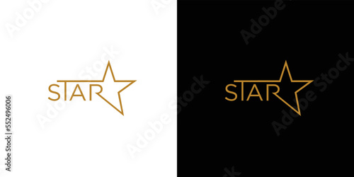 Unique and modern star logo design