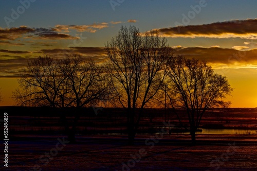 Sunrise in the Texas Panhandle near Amarillo.