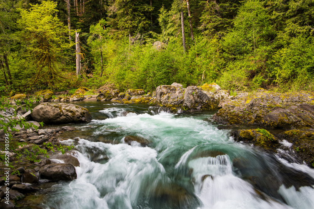 Cascades of the Sol Duc River in Olympic National Park
