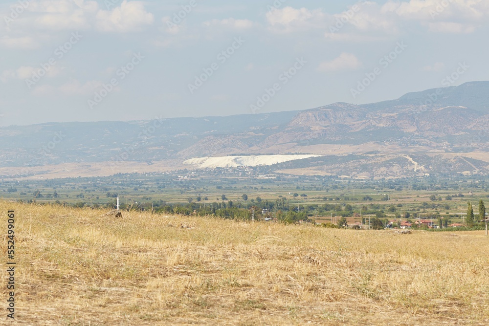 The View of Pamukkale from the Laodicea Ruins The View of Pamukkale from the Laodicea Ruins