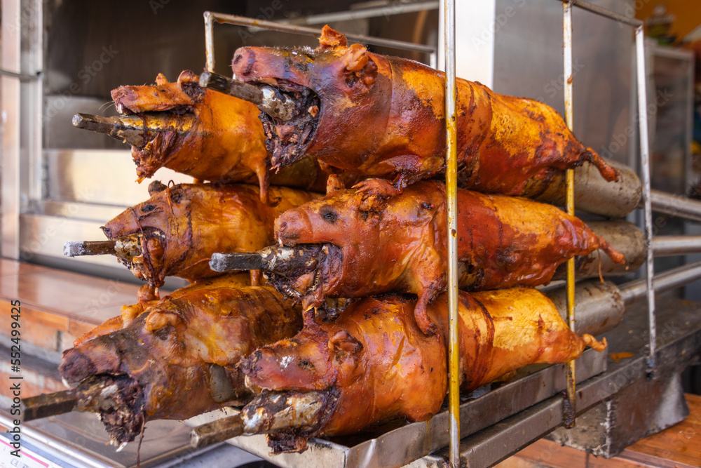 Guinea Pigs cuy Cooked On Grill And Ready For Sale At The Open Market guinea-pigs-cuy-cooked-on-grill-and-ready-for-sale-at-the-open-market