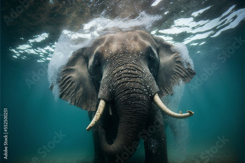 underwater elephant
