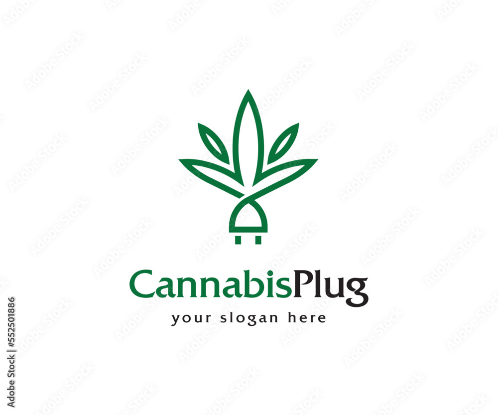 Cannabis Plug Logo Cannabis Plug Logo