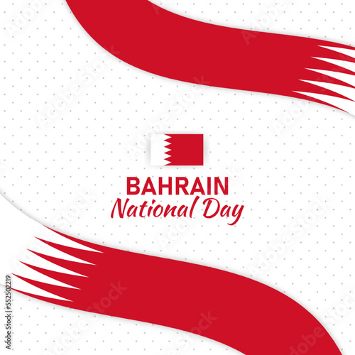 abstract white background with Bahrian flag to celebrate national day