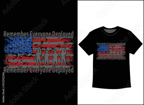 Remember Everyone Deployed T-Shirt Vector, R.E.D Friday shirt, Military Mom Shirt, Dad Shirt, Military Gift, Mom Gift From Daughter, Mom Shirt Plus Size T-Shirts