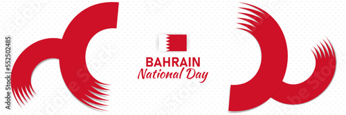 abstract white background with Bahrian flag to celebrate national day