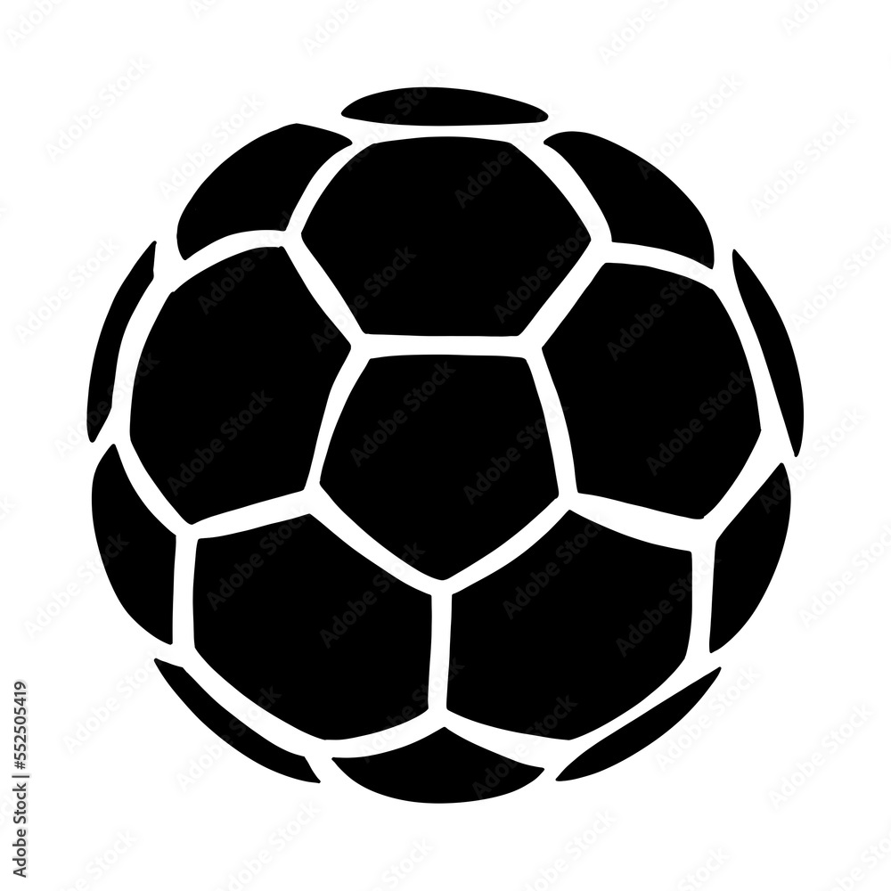 Obraz premium Black Soccer Ball