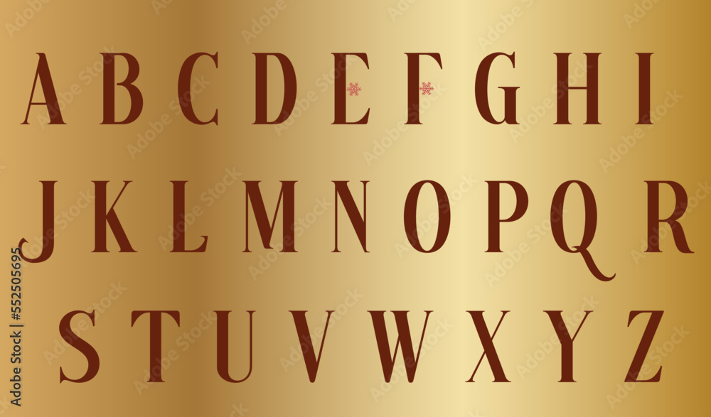 Luxury Alphabet Letters font