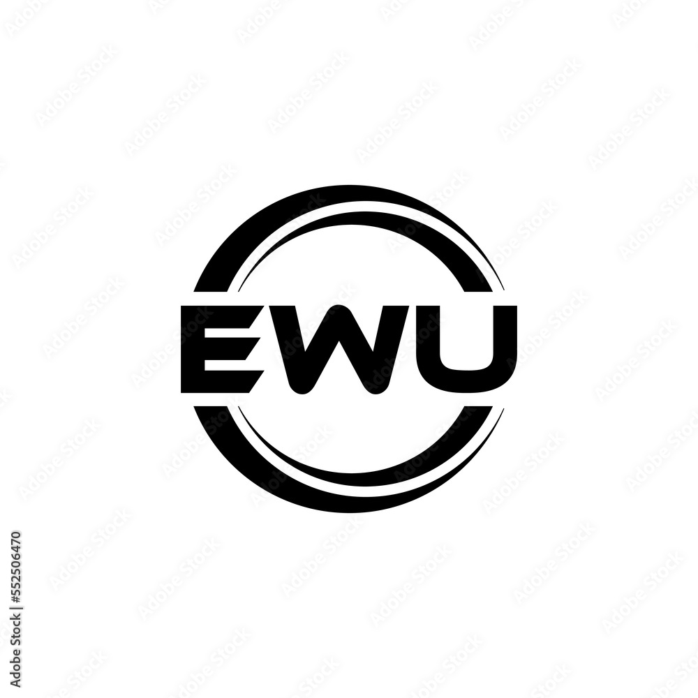 EWU letter logo design with white background in illustrator, vector logo modern alphabet font overlap style. calligraphy designs for logo, Poster, Invitation, etc. EWU letter logo design with white background in illustrator, vector logo modern alphabet font overlap style. calligraphy designs for logo, Poster, Invitation, etc.