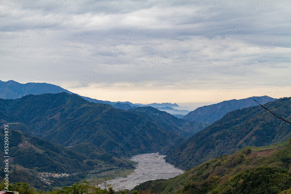 High angle view of country side landscape in Miaoli County High angle view of country side landscape in Miaoli County