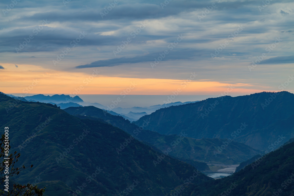 High angle view of country side landscape in Miaoli County