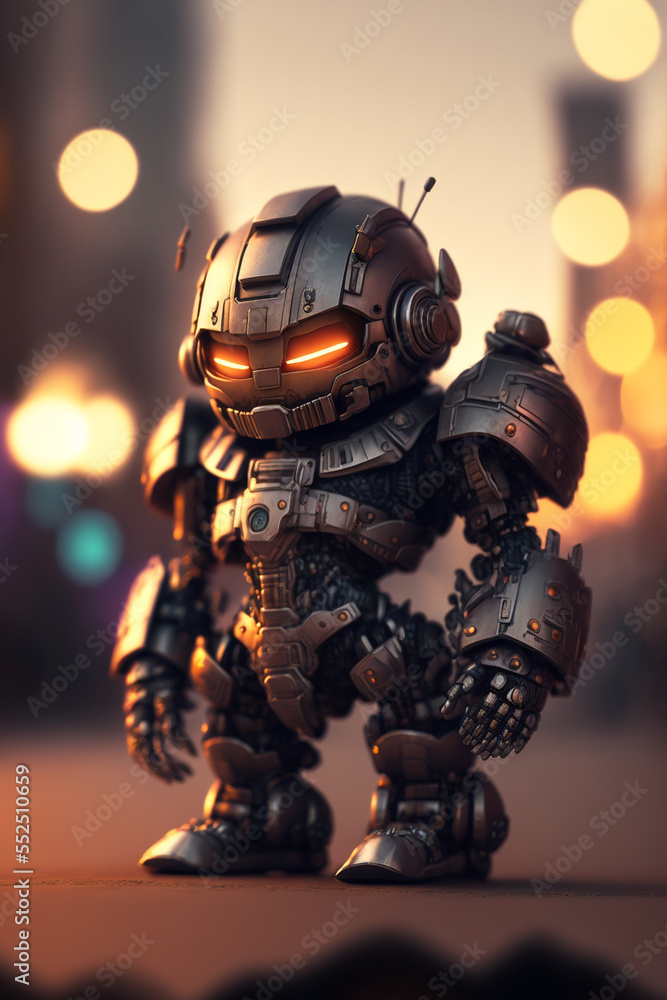 cute little robot from the metaverse generative AI cute little robot from the metaverse generative AI