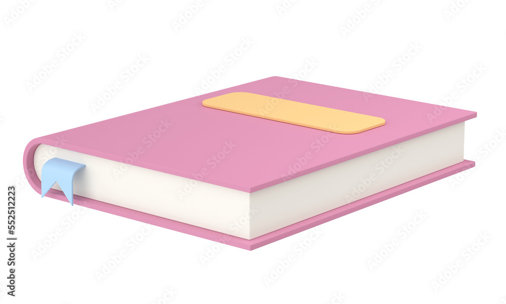 3D book. 3D illustration. 3D book. 3D illustration.
