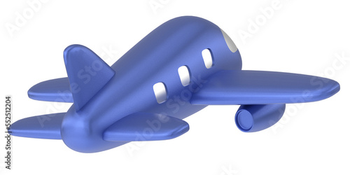 Photos Airplane 3D. Travel element. 3D illustration.