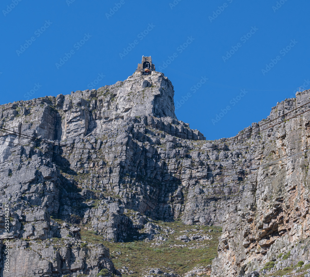 Seilbahn zum Tafelberg an der Südatlantikküste bei Kapstadt Südafrika