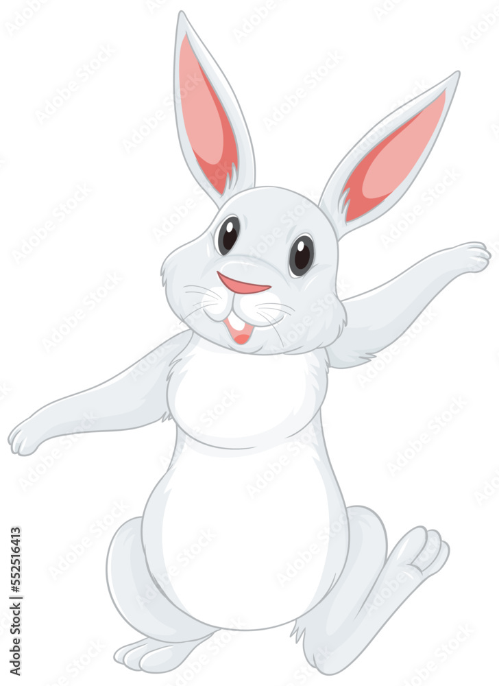 White rabbit cartoon character White rabbit cartoon character