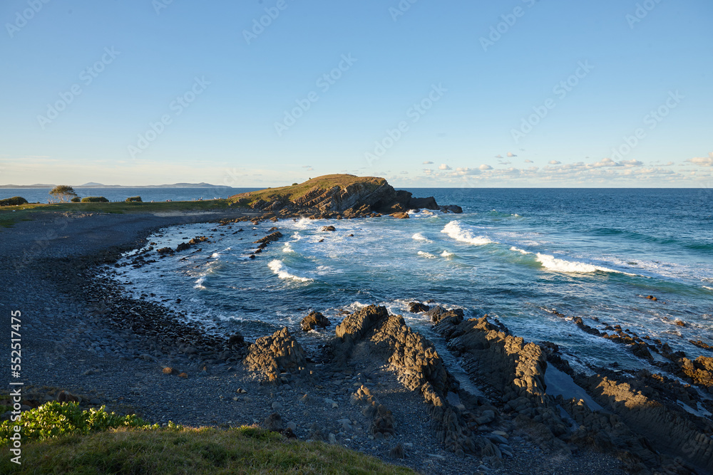 Coastal landscape on sunrise Coastal landscape on sunrise