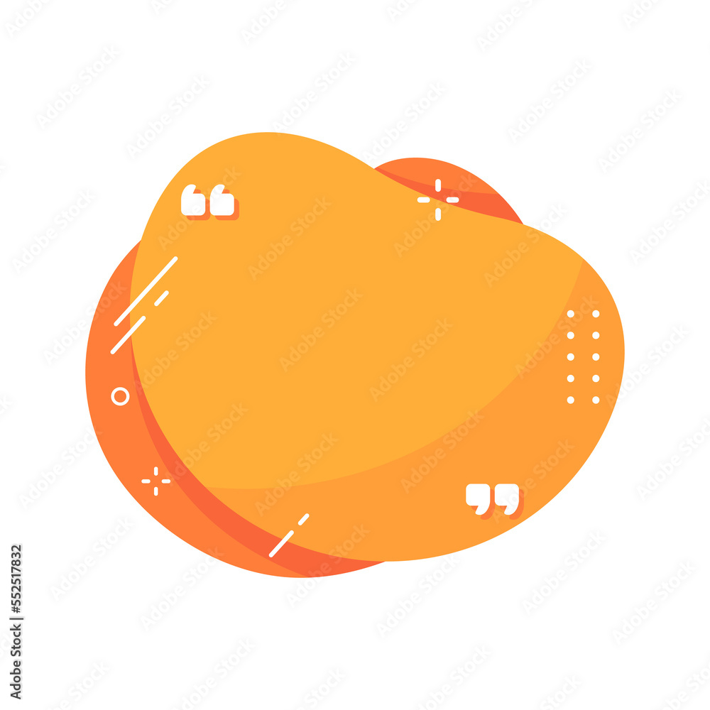 Liquid text box. Quote speech bubble. flowing liquid shape Liquid text box. Quote speech bubble. flowing liquid shape