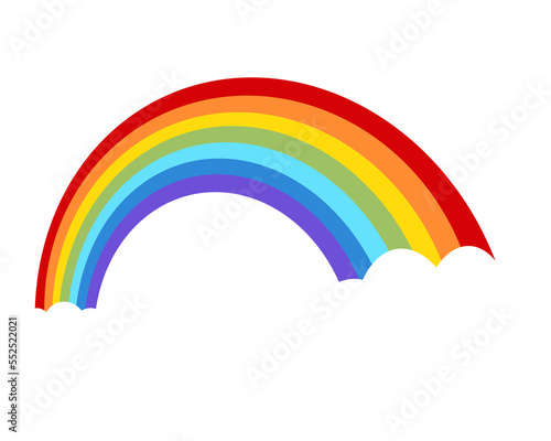 cute rainbow cartoon illustration