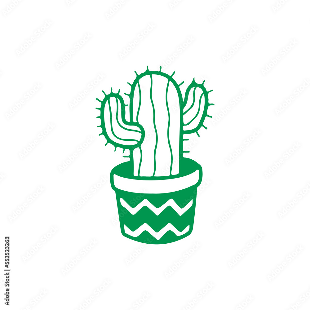 small cactus vector illustration concept small cactus vector illustration concept