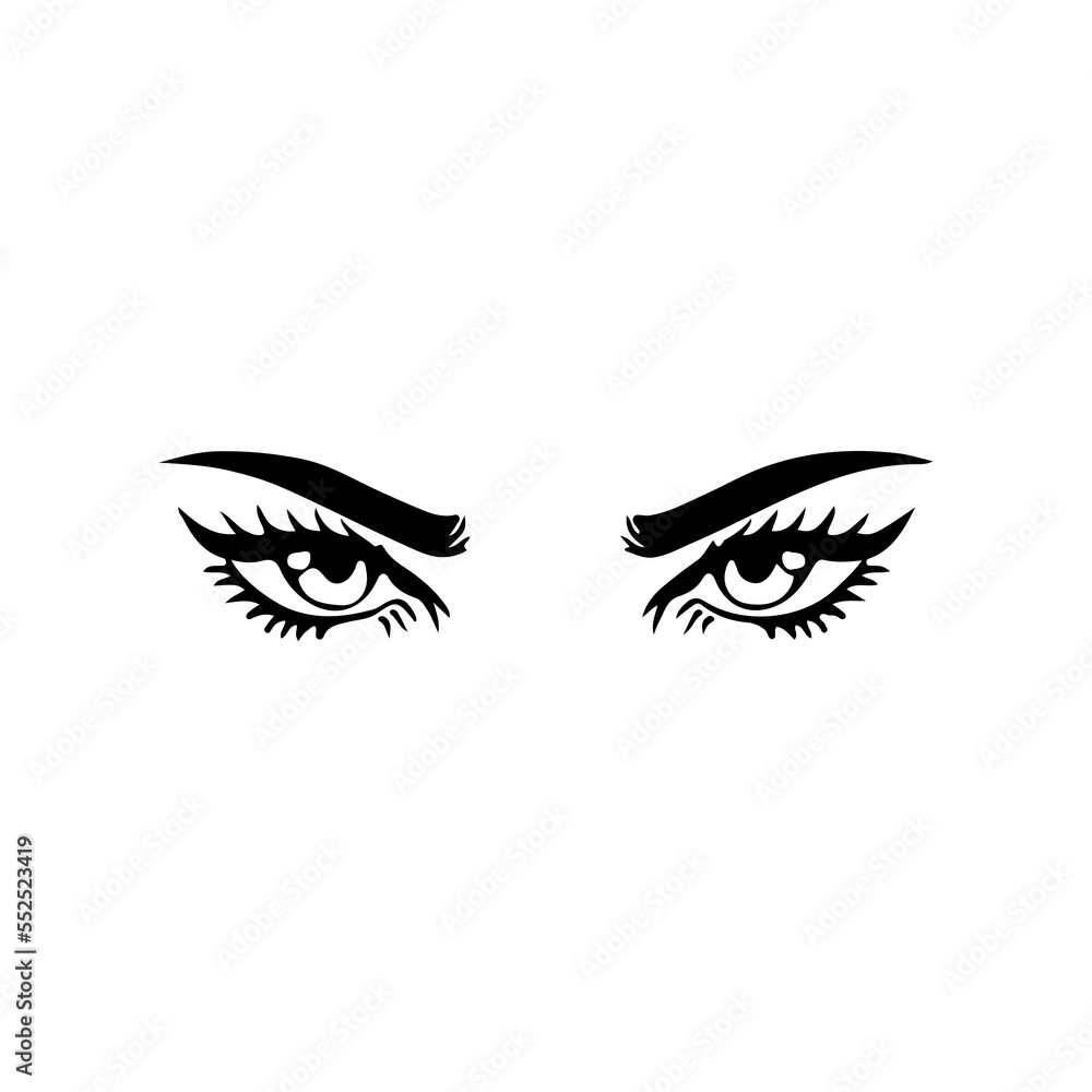 beautiful woman eye vector illustration concept beautiful woman eye vector illustration concept