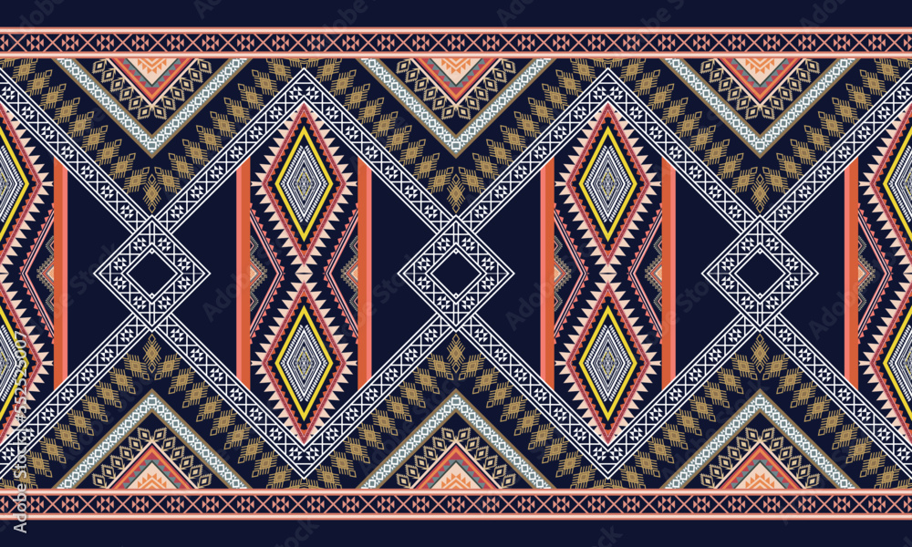 Geometric ethnic flower pattern for background,fabric,wrapping,clothing,wallpaper,Batik,carpet,embroidery style.
Geometric ethnic flower pattern for background,fabric,wrapping,clothing,wallpaper,Batik,carpet,embroidery style.