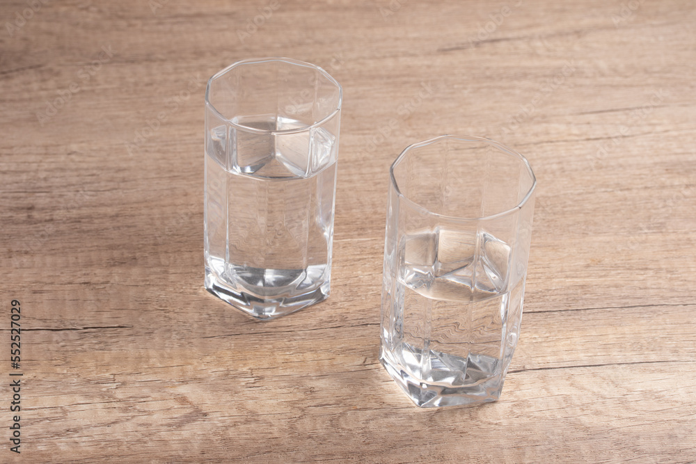 Clean drinking water in a clear glass Clean drinking water in a clear glass