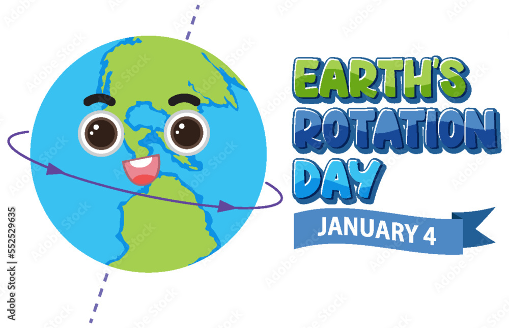 Earth Rotation Day Banner Design Earth Rotation Day Banner Design
