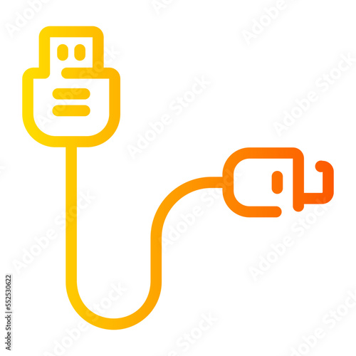 cable gradient icon