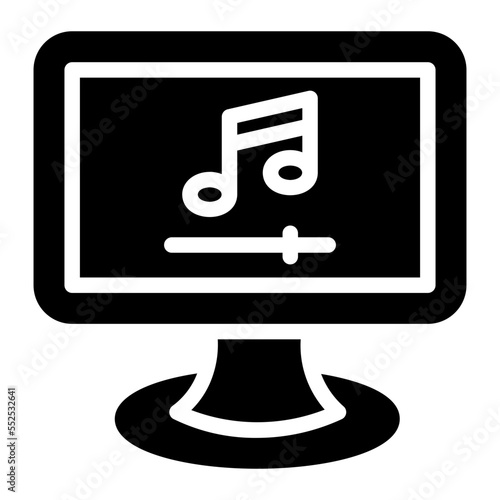 music player glyph icon photo