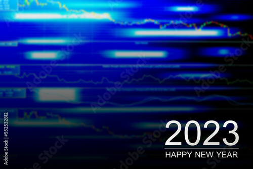 2023 Background Merry Christmas and Happy New Year,Banner Logo Design Decoration Free Space add Company,Backdrop Poster Blur Stock Maket Trade Finance,Blue Light Technology Money Investment,Decoration