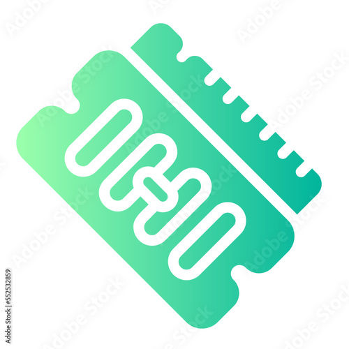 m memory gradient icon