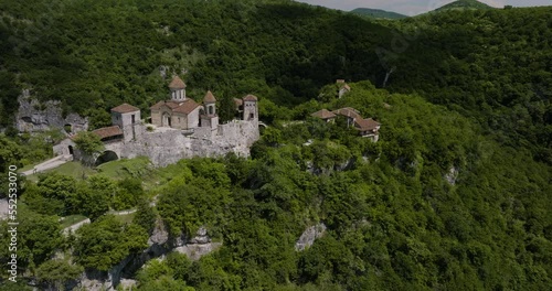 Wallpaper Mural Ancient, charming abbey hidden in wilderness, veiled in the legend of martyrs. Torontodigital.ca