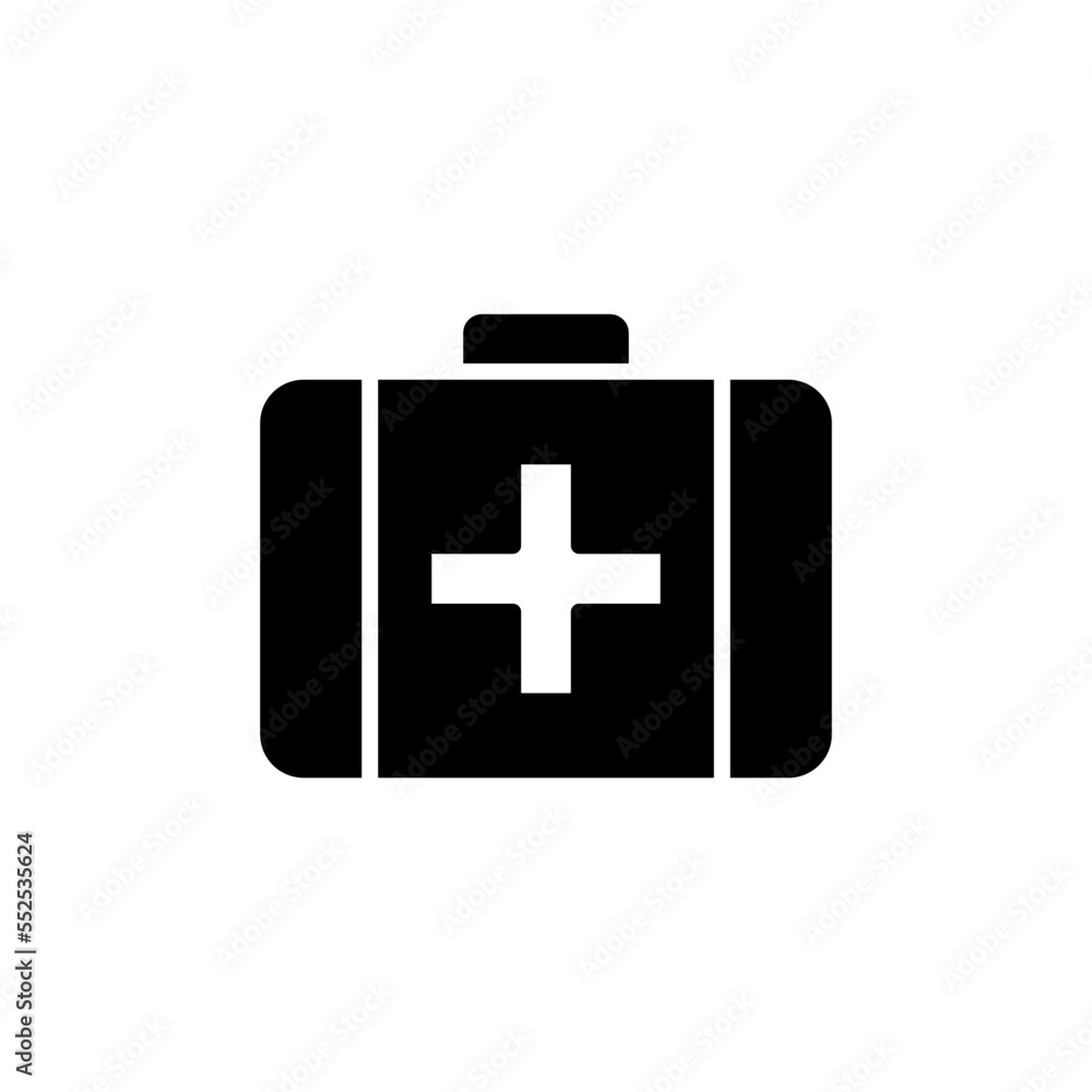 Medical kit icon vector Medical kit icon vector