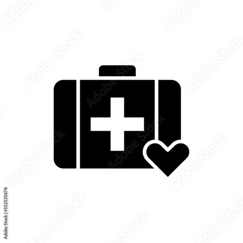 Medical kit icon vector