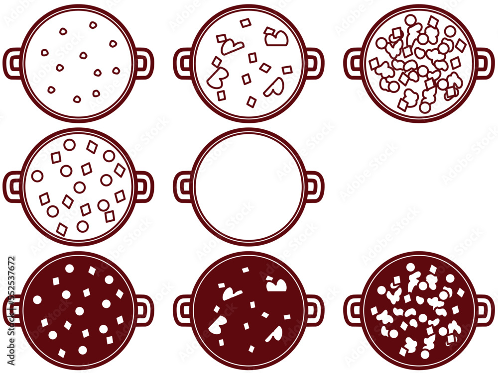 Fototapeta premium スープ鍋上L
