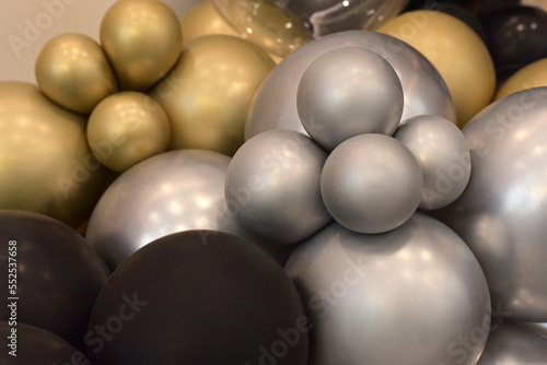 A bunch of colored balls