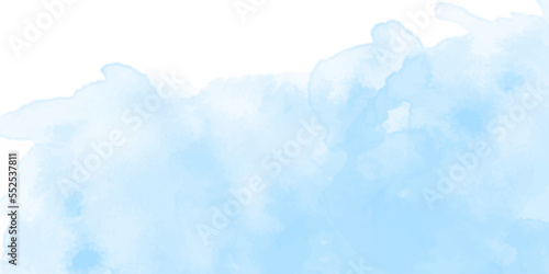 Abstract Blue Watercolor Texture Background