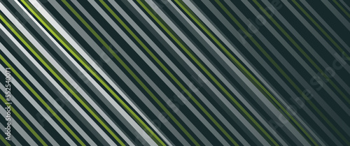 Abstract White  Grey  Dark Blue and Green Slanted Crossing Lines  Striped Pattern  Lines of Various Thickness - Vector Design  Background Template