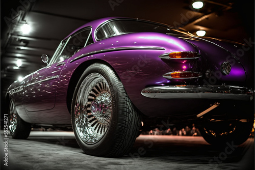 Classic purple car  © mech