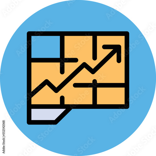 Growth rate Vector Icon

