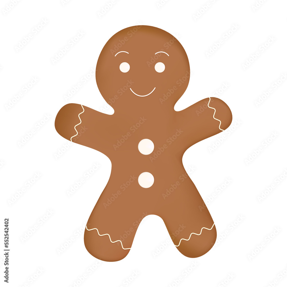 Gingerbread man.Christmas Cookies.3d illustration of a Gingerbread.Holiday gingerbread cookie.Christmas celebration. Christmas traditional cookie.Vector Christmas cookie.
Gingerbread man.Christmas Cookies.3d illustration of a Gingerbread.Holiday gingerbread cookie.Christmas celebration. Christmas traditional cookie.Vector Christmas cookie.